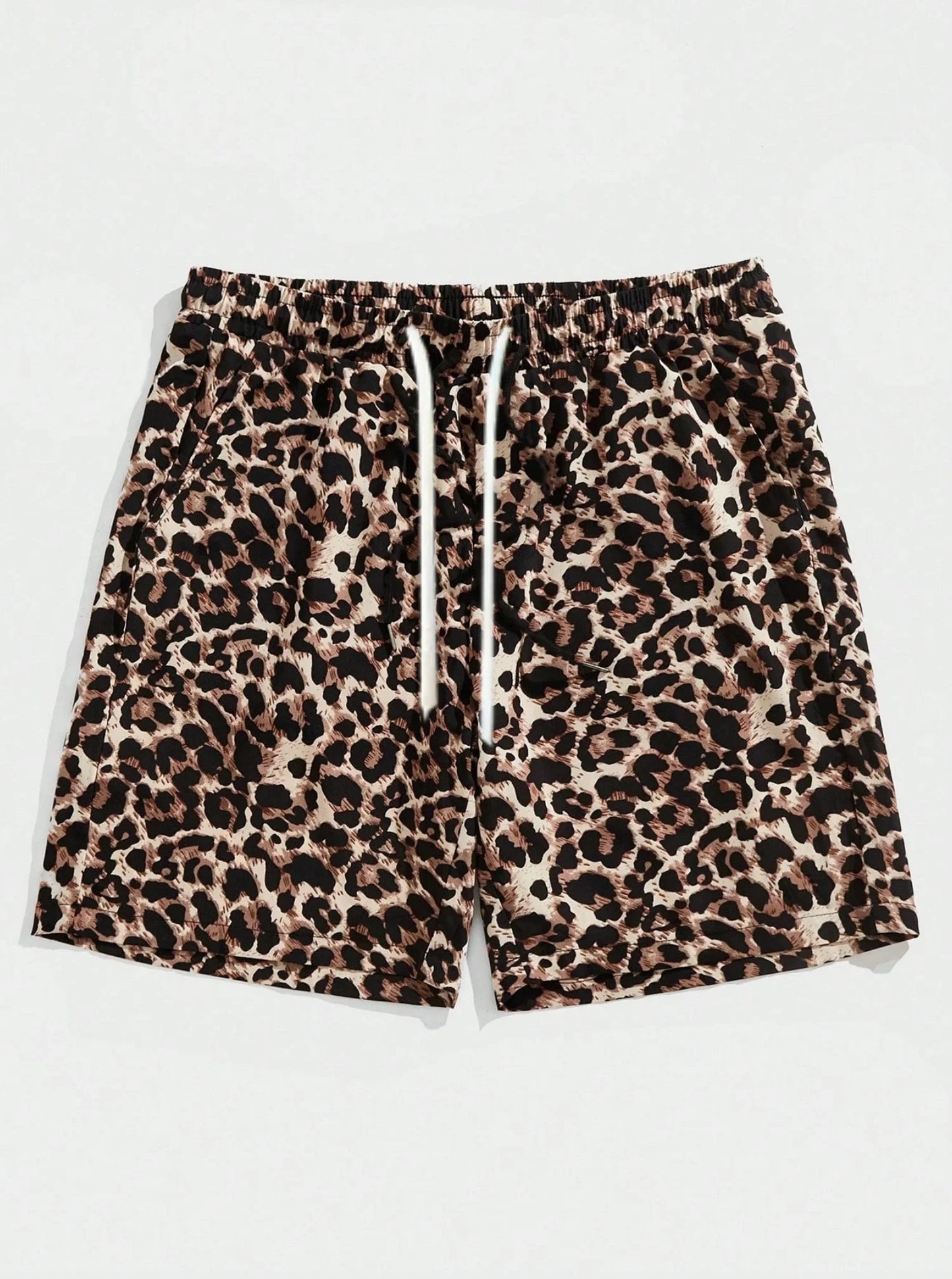 Summer Classic Leopard Dot Men Beach Shorts Fashion Casual Men Women Daily Shorts Acation Shorts Loose Surfing Swimming Shorts