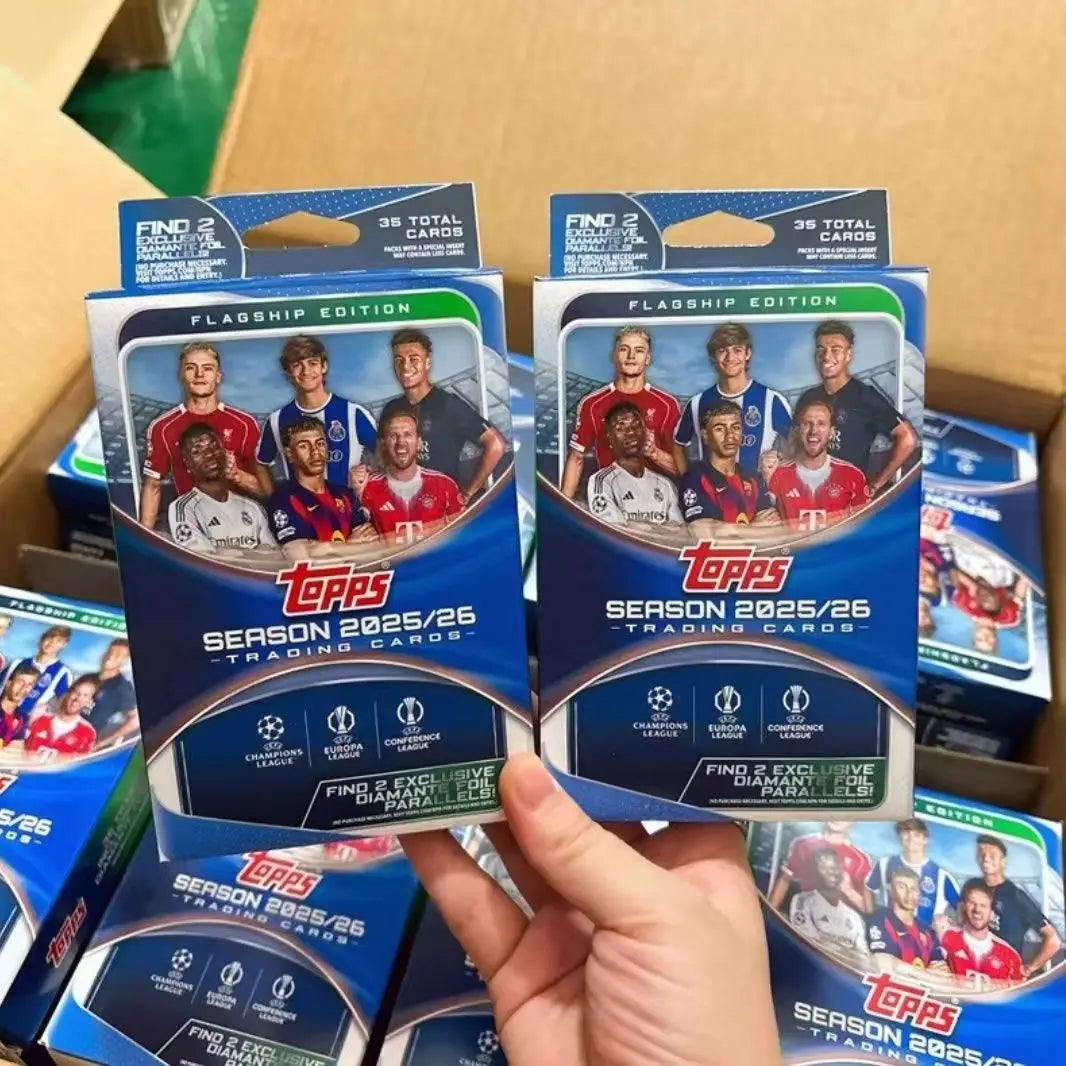 Genuine 2025-26 Season Topps Cards UCC Champions League European War UEFA Club Competition Football Flagship Series Collection