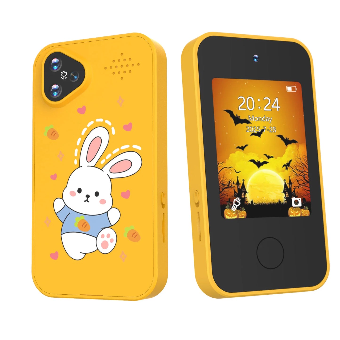 Kids Smart Phone with Dual Camera, 2.8" Touchscreen, 720P IPS Display, Battery, USB-C Charging, 4+ Years Old, prefer gift