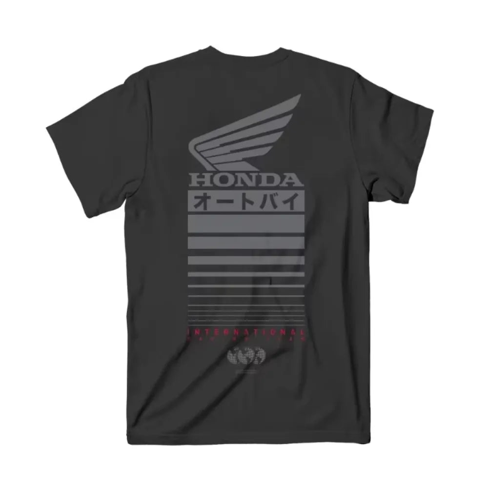Honda Men's and Women's T-shirt Summer Trendy Brand Tee Honda Offset Short-sleeved Spring and Autumn Motorcycle Cycling Top