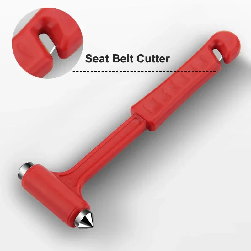 Solid Car Emergency Safety Hammer Escape Tool Car Window Breaker Seat Belt Cutter Multifunctional Escape Tools Car Accessories