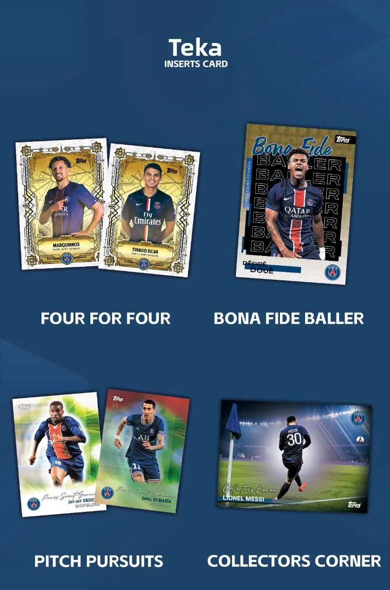 2025/26 Topps Genuine Soccer Trading Cards Man Utd PSG Juventus Chelsea Bayern Man City Barca Rare Auto Parallel Collectibles