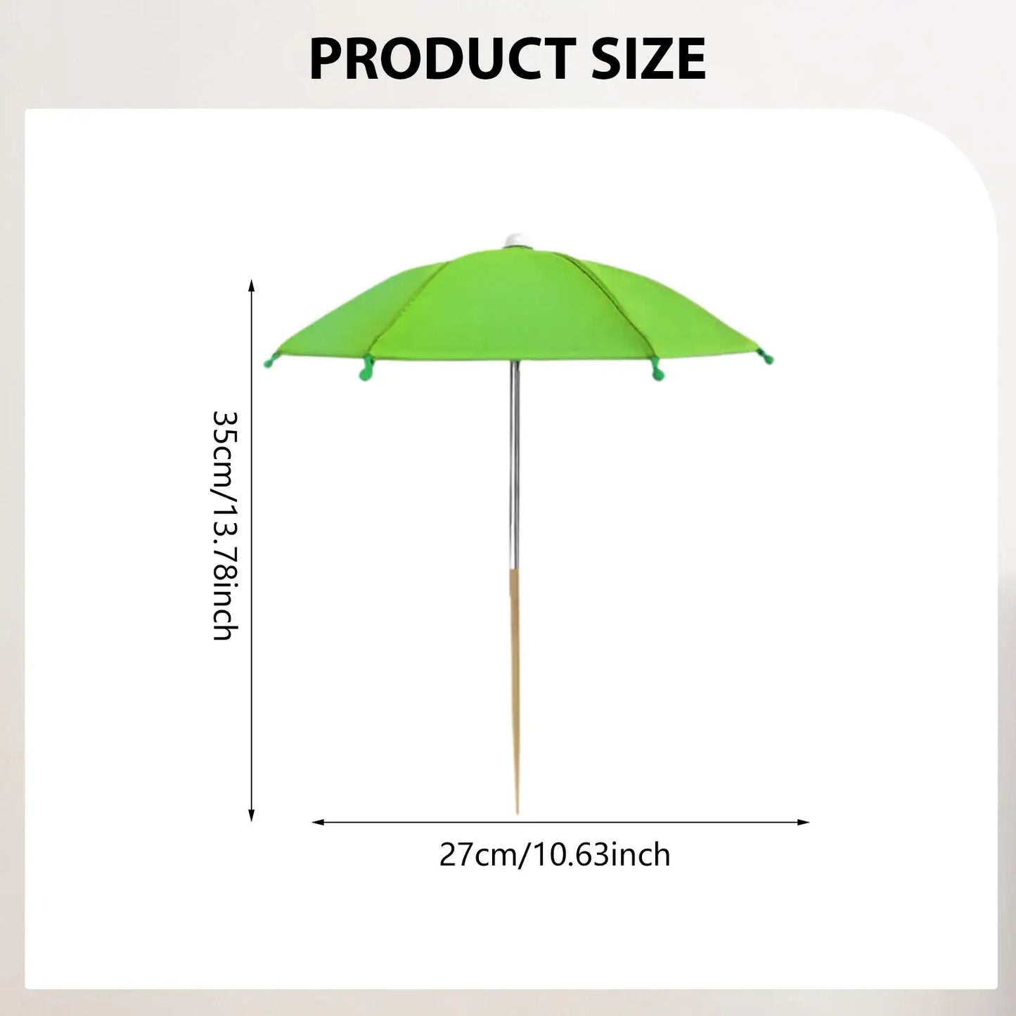 Patio Shade Umbrella for Plants Cloth Steel Frame Weather Resistant Mini Parasol Sun Protection for Garden