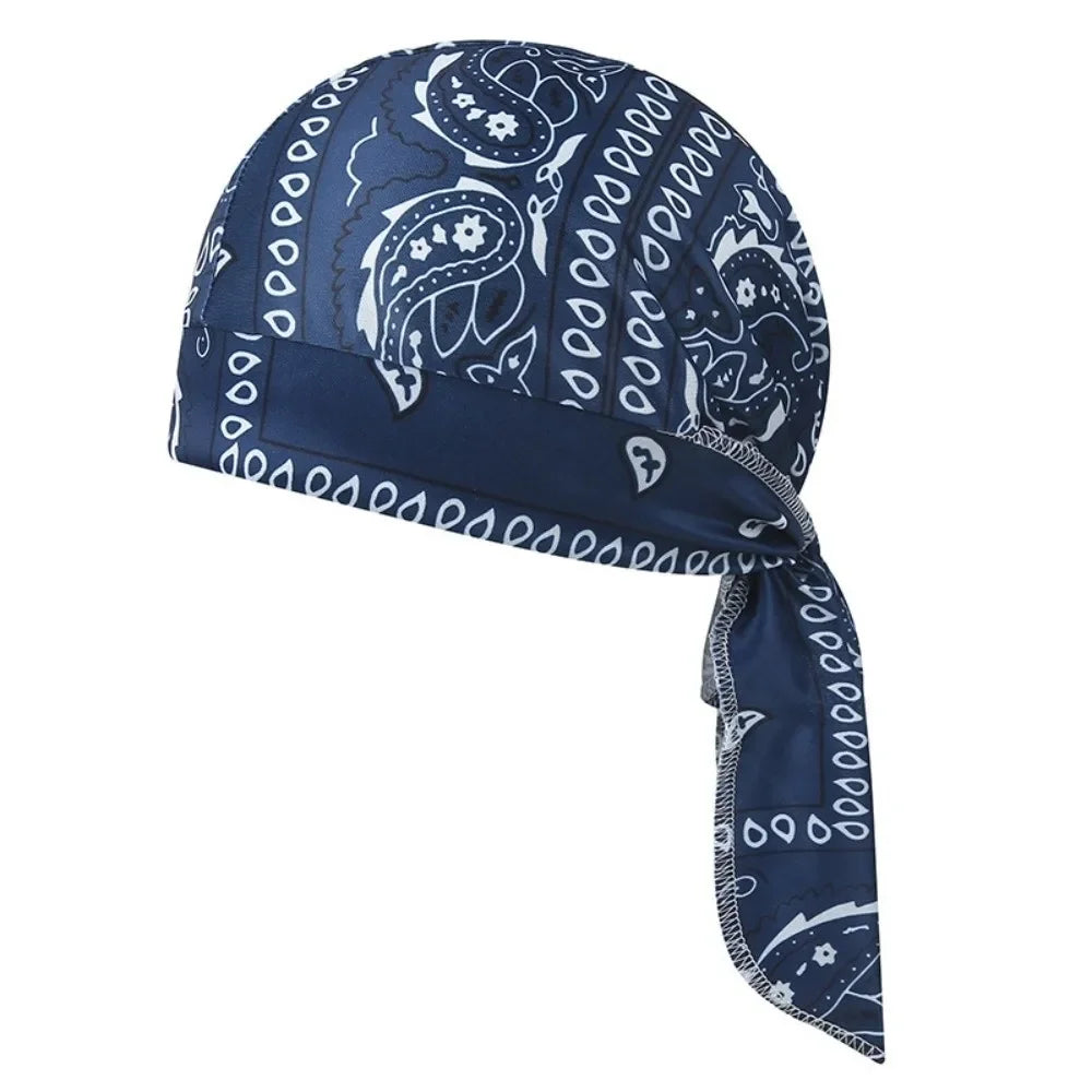 Men Women Quick Dry Headscarf Cotton Pirate Hat Outdoor Sport Cycling Bandana Sweat Absorbant Cancer Chemo Cap Muslim Turban