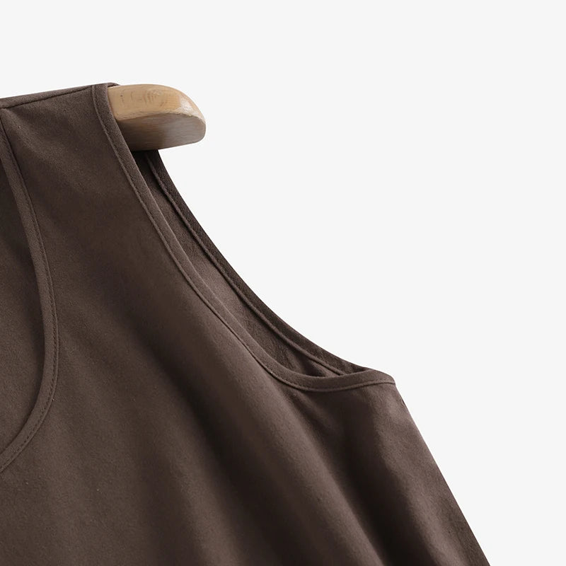 2024 ZANZEA Fashion Summer Beach Shirt Women O Neck Sleeveless Tanks Tops Female Party Solid Loose Blouse Elegant OL Work Blusas
