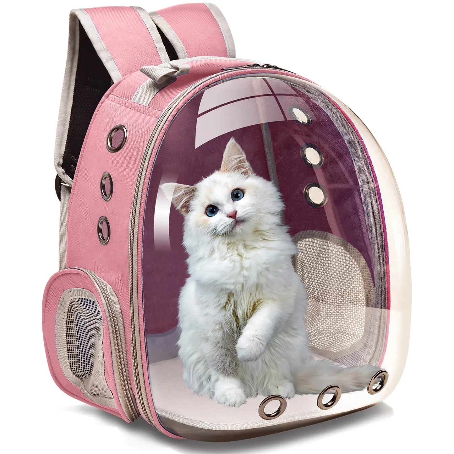 Pet Carriers Cat Carrier Bags Breathable Small Dog Cat Backpack Travel Space Capsule Cage Pet Transport Bag Carrying for Cats
