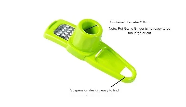 Garlic Peeler Ginger Garlic Press Grinding Grater Planer Slicer Garlic Crusher Chopper Cooking Tool For Kitchen Grater Grinder