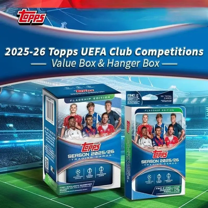 Genuine 2025-26 Season Topps Cards UCC Champions League European War UEFA Club Competition Football Flagship Series Collection