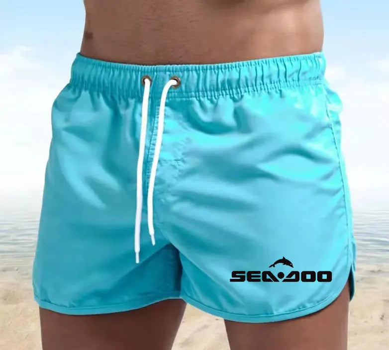Summer sea Doo Casual Shorts Men Boardshorts Breathable Beach Shorts Comfortable Fitness Sports Short Pants Male bermudas