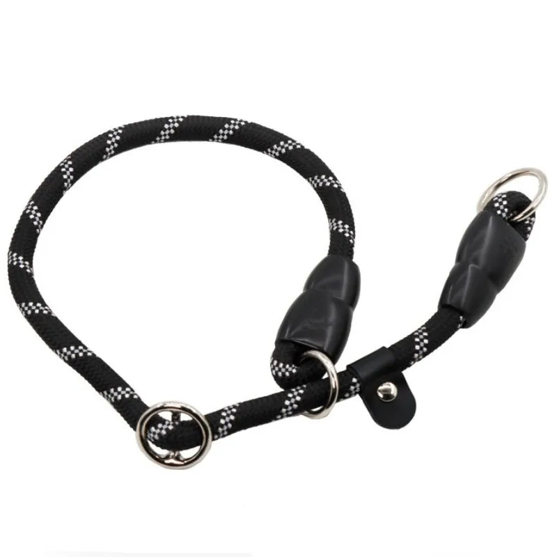 Dog Collar P Chain Pet Collars Adjustable Collar Dog Walking Training P Chain Dogs Collars Reflective Dogs Ropes Pet Accessories