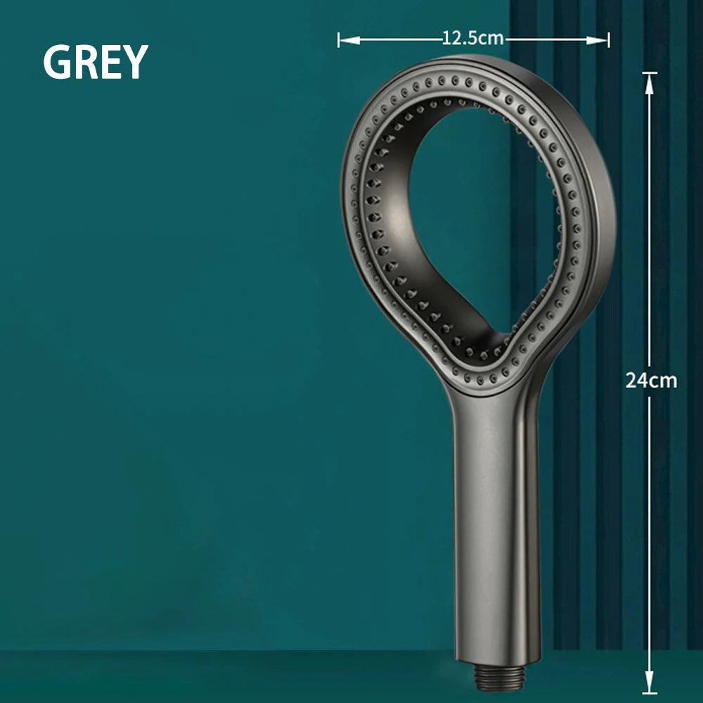 High Pressure Shower Head Overhead Large Water Flow Rainfall Shower Head Set Ring Design Spray Hotel Bathroom Accessories