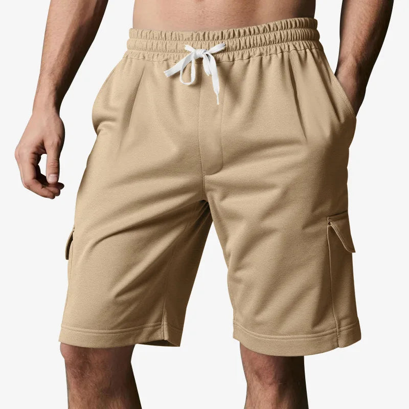 Sports five-point pants men's summer breathable and skin-friendly loose squat jogging casual multi-pocket tooling shorts