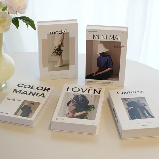 Fashion Fake Books Decoration Luxury Decorative Book Living Room Decor Simulation Book Home Decor Aesthetic Room Ornament