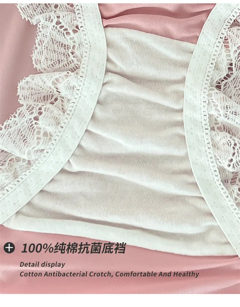 Sexy panties Plus size ropa interior femenina lace lenceria sweet calzones para mujer high elasticity underwear women Lingerie
