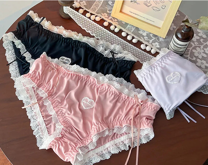 Sexy panties Plus size ropa interior femenina lace lenceria sweet calzones para mujer high elasticity underwear women Lingerie