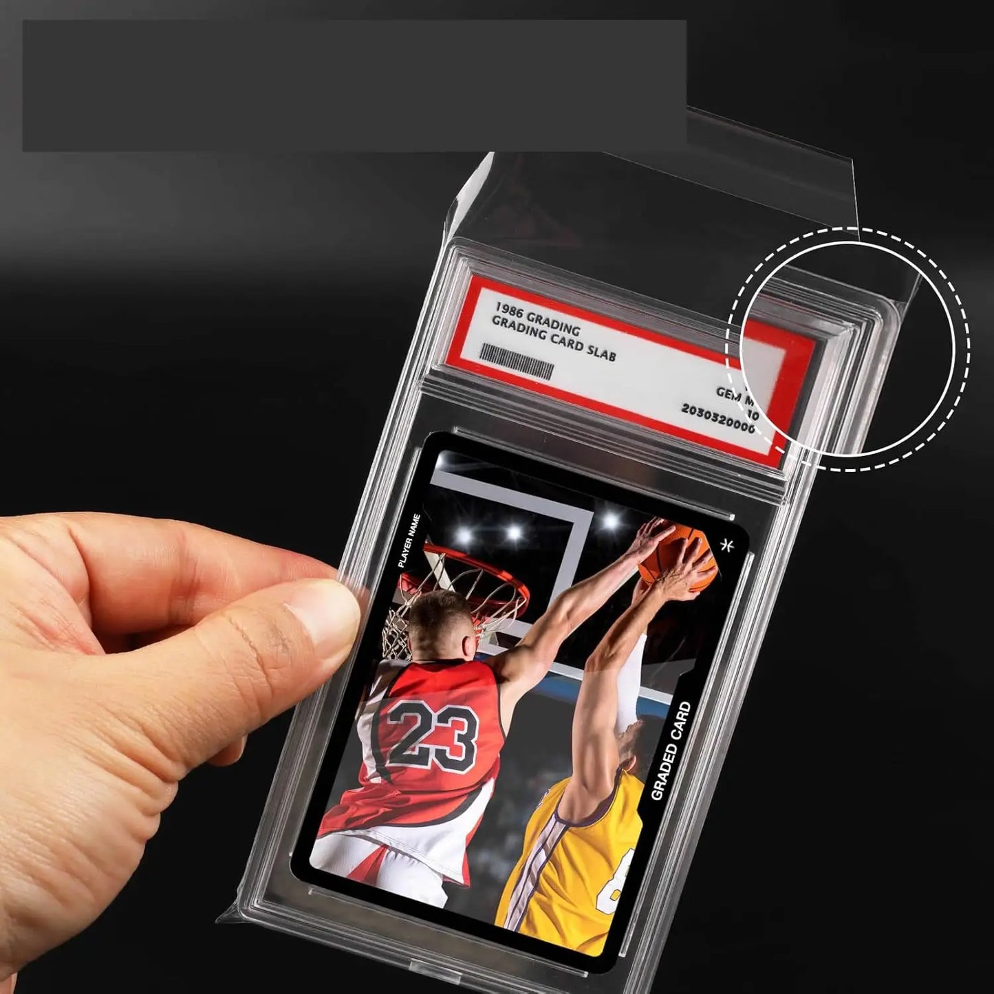 200pcs Graded Card Sleeves Resealable Graded Slabs Collect Protective Bags For Pokemon Baseball Football Sports Game Card