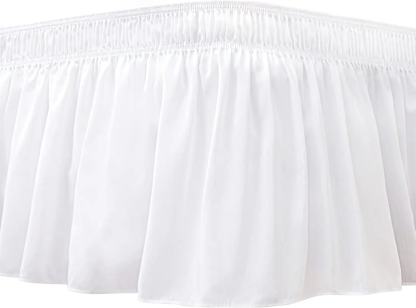Bedding Bed Skirt  Drop Length - White,Black,Gery, Ruffled Dorm Room Bed Skirts, Easy Care, Wrinkle Free ,Microfiber Bed Skirt