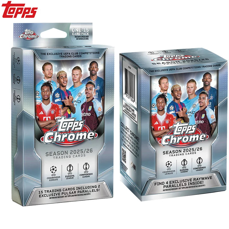 New 2026 Topps Chrome Soccer Club Competitions Hanger Value Box Trading Collection Card Currently in stock