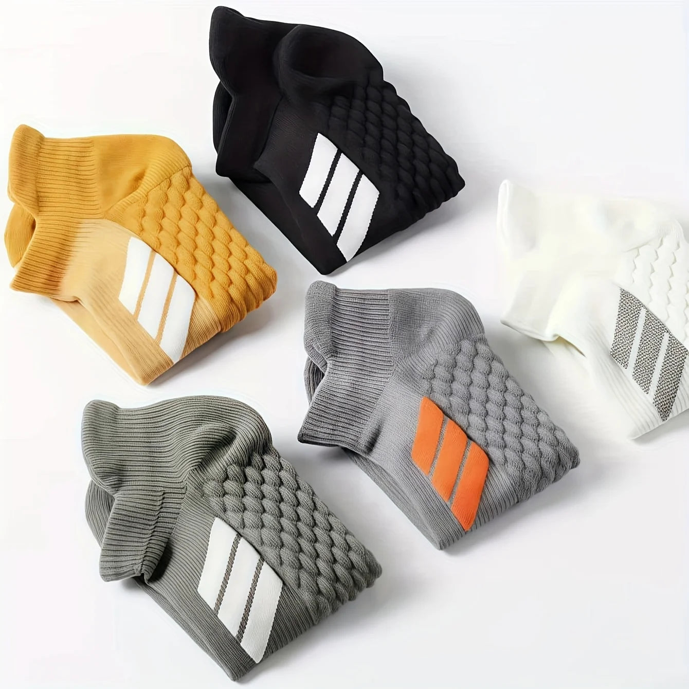 Sports Socks Men's Women's Large Size, Striped Design, Spring Summer, Thin Running Socks, Breathable, Fitness Hiking Socks