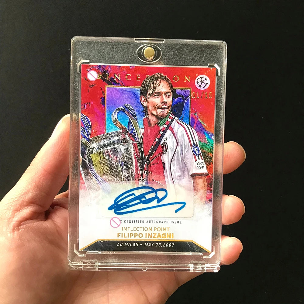 PANINI Inception DIY Cristiano Ronaldo Messi Kaka Yamal Bale Inzaghi homemade Collectible cards Color flash for birthday gifts