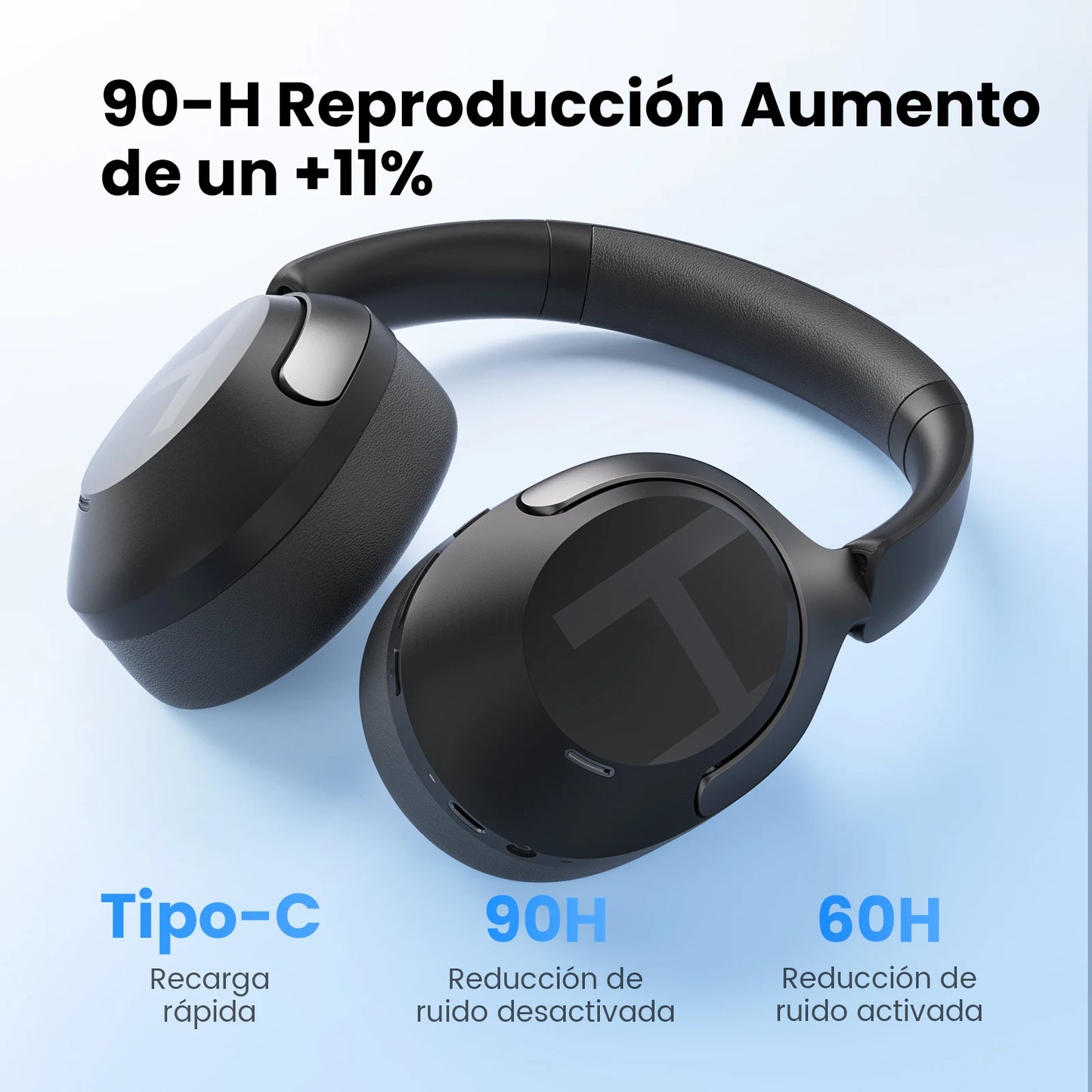 HAYLOU S40 ANC Wireless Headphone 50dB Noise Canceling Hi-Res 3D Spatial Audio Earphone with LDAC Bluetooth 6.0 Over Ear Headset