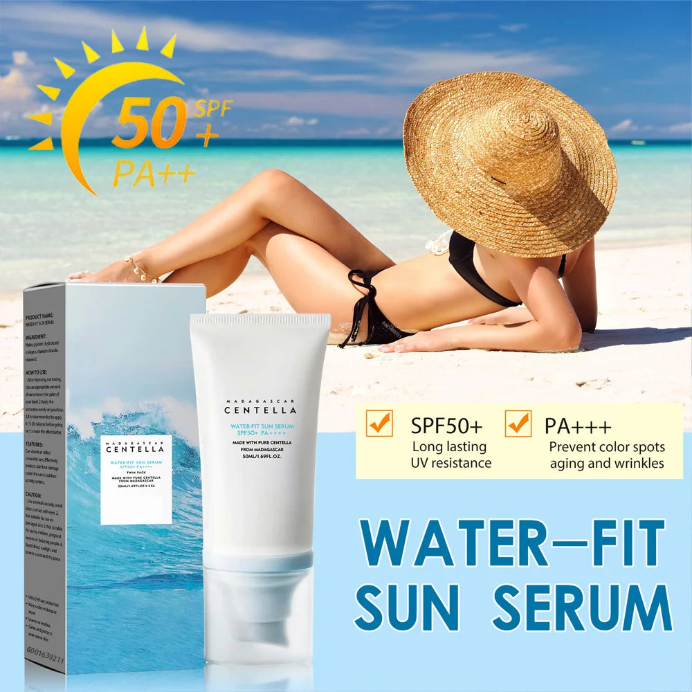 Original 50+ Facial Sunscreen Centella Protector UV Sun Sunblock Skin Whitening Cream Korean Moisturizing Protector Care Body