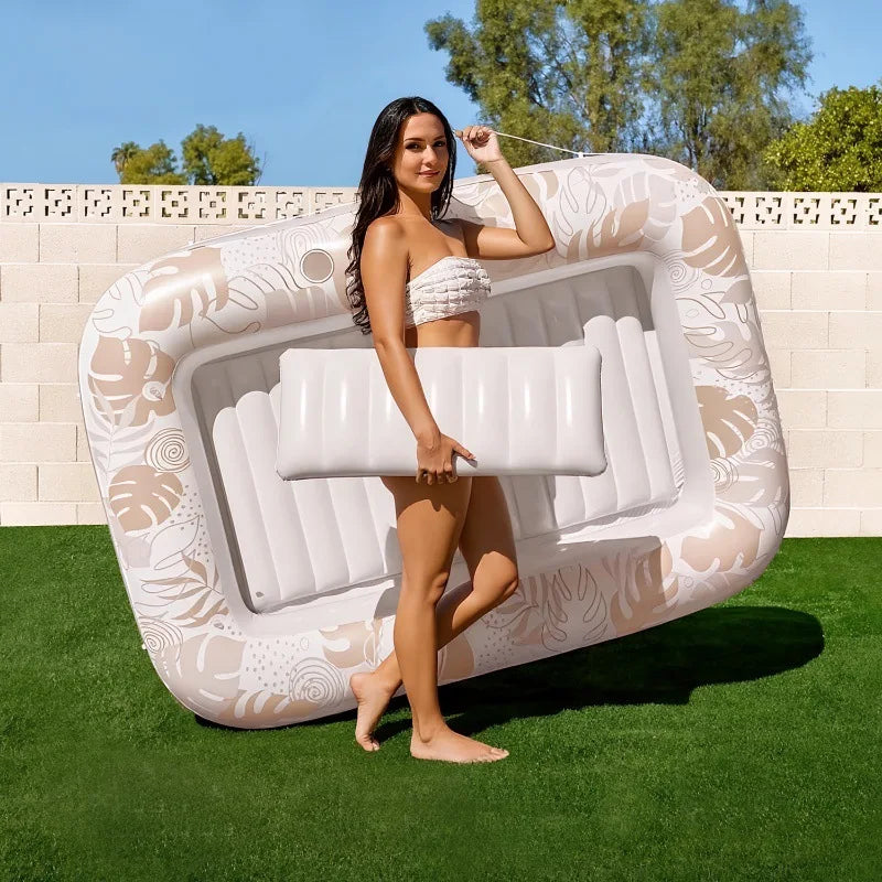 Adult Inflatable Tanning Pool Lounger Large Bathtub Water Bed Cross-Border in Stock for Relaxation And Sunbathing