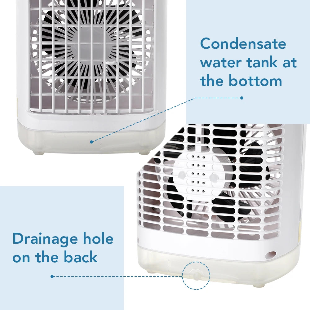 Desktop air conditioner fan small air cooling machine small air conditioner household water cooling fan summer dormitory artifac