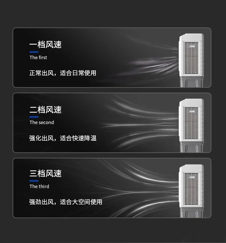 220V Home Air Conditioner Cold Fan  Water Cooled Air Conditioner Fan Domestic Commercial Refrigeration Fan Portable Air C