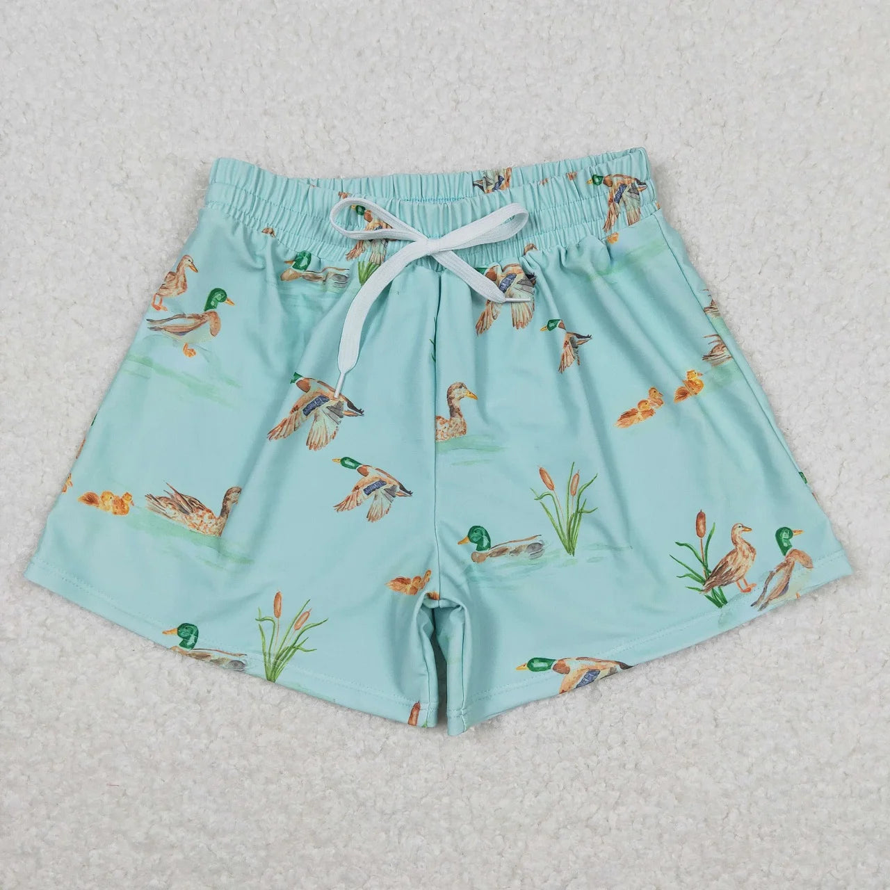 Wholesale Toddler Green Shorts Kids Ducks Camo Swimsuit Children Swimwear Clothing Children Swimming Trunks Baby Boy Clothes