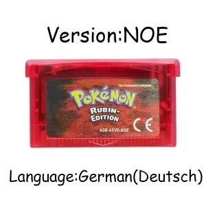 USA/EUR/ESP/ITA/NOE/FRA Pokemon Series Video Game Cartridge Pokemon Emerald FireRed LeafGreen Ruby Sapphire for GBA