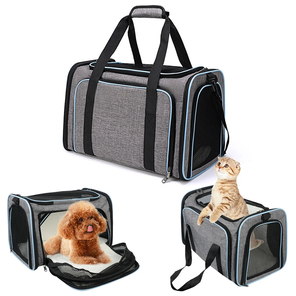 Portable Pet Carrier Bag Pet Supplies Cat Travel Bag Dogs Cats Ventilate Transport Bag Breathable