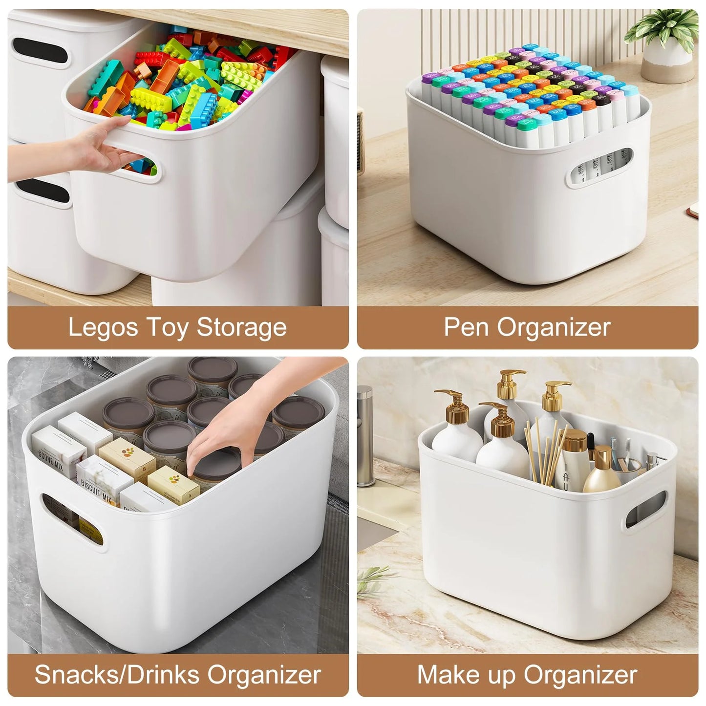 Household Miscellaneous Storage Box,Desktop Cosmetic Organizer,Multi-functional Storage Basket, Wardrobe and Clothes Storage Box