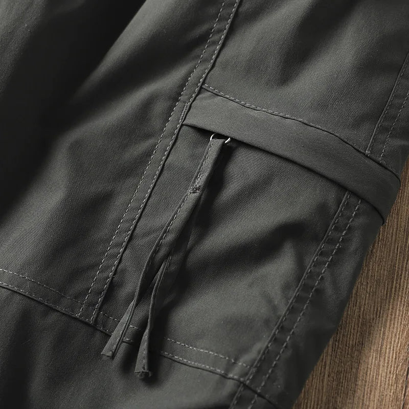 Outdoor Workwear Pants Men's Loose Fleece Lined Thick Soft  Hiking Pants Windproof Waterproof Polyester Fiber Straight Leg