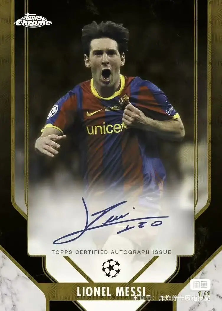 Official Authentic 2025-2026 Topps Card Topps Chrome UEFA Club Competitions Hobby Box  Collect cards With signature card Toy