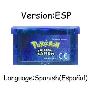 USA/EUR/ESP/ITA/NOE/FRA Pokemon Series Video Game Cartridge Pokemon Emerald FireRed LeafGreen Ruby Sapphire for GBA