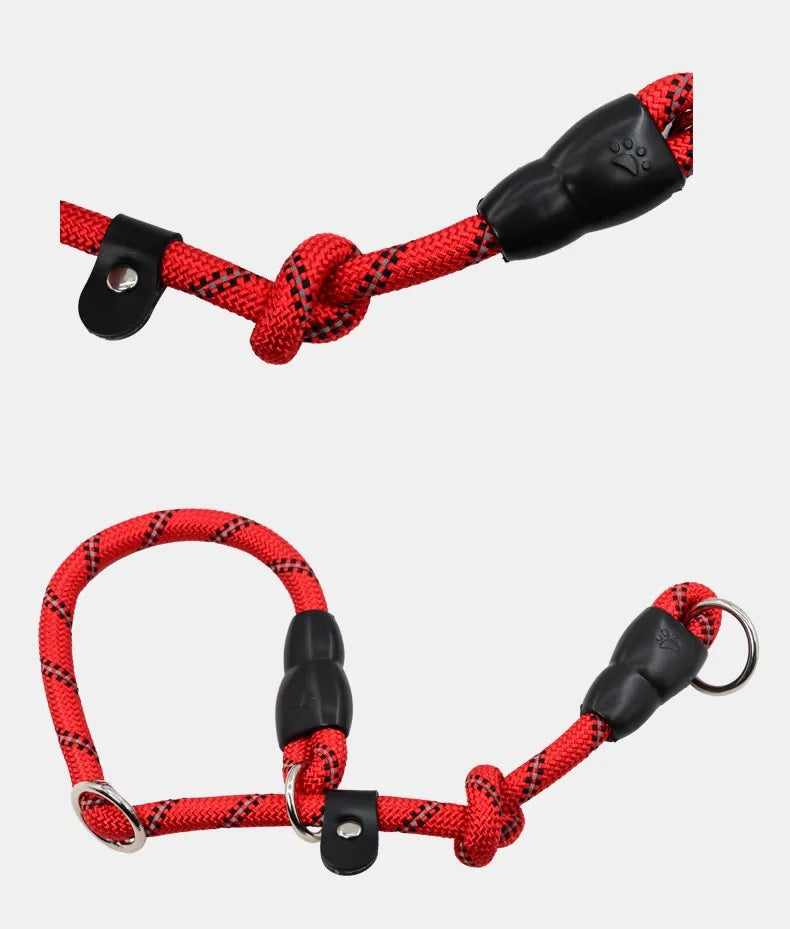 Dog Collar P Chain Pet Collars Adjustable Collar Dog Walking Training P Chain Dogs Collars Reflective Dogs Ropes Pet Accessories