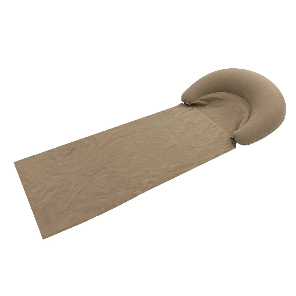 1pcs Inflatable Beach Mat Grass Cushion PVC Moisture Proof Portable Foldable Beach Sleeping Mat Suitable For Outdoor Activities