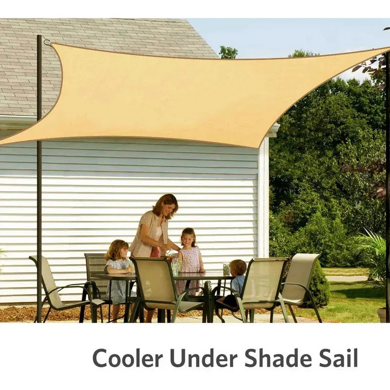 2.5x2.5M Square Shade Sail 300D Waterproof Polyester For Garden Terrace Canopy Swimming Pool Sun Shade Canvas Camping Awning