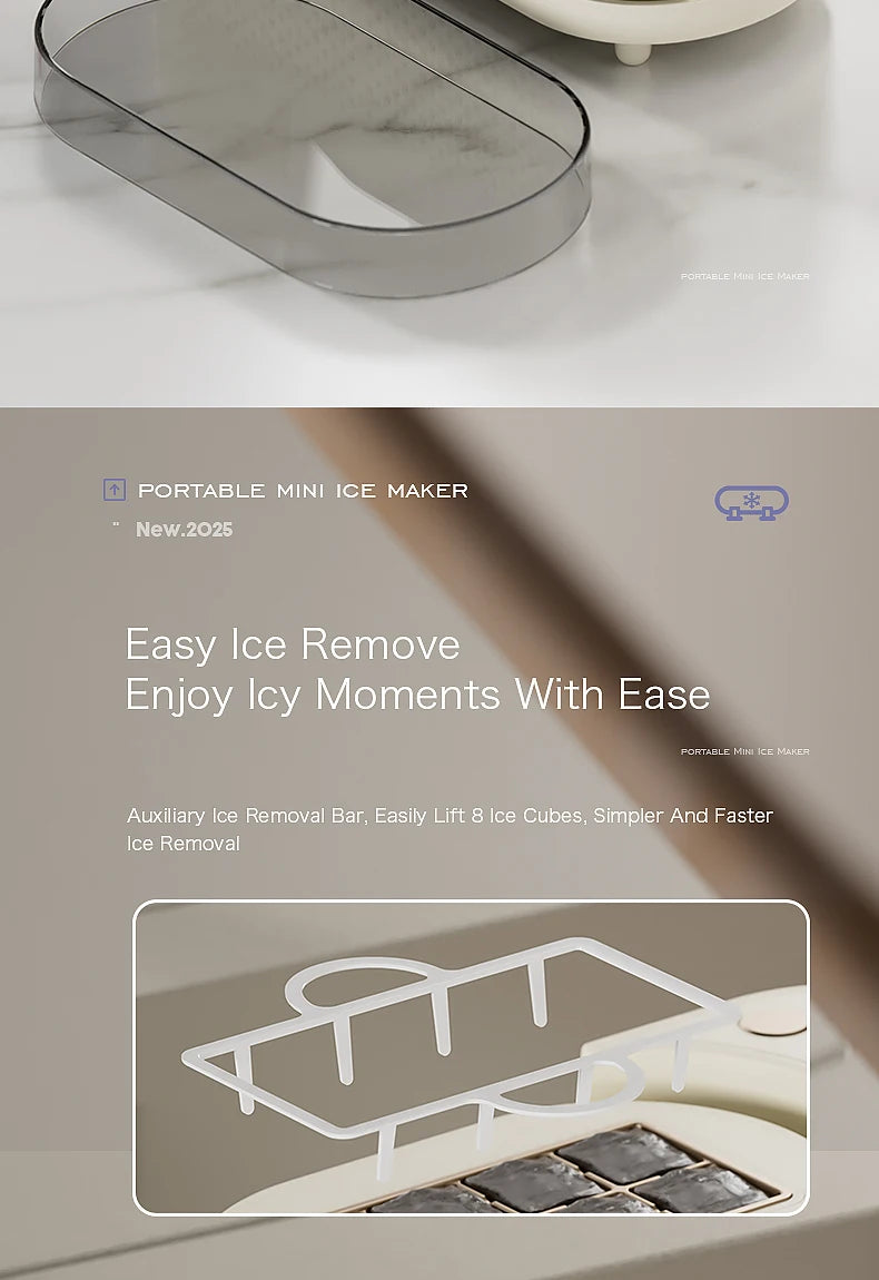 Small Ice Maker Mini Convenient Home Dormitory Office Camping Portable Ice Automatic Ice Making Box ice machine 110V/220V