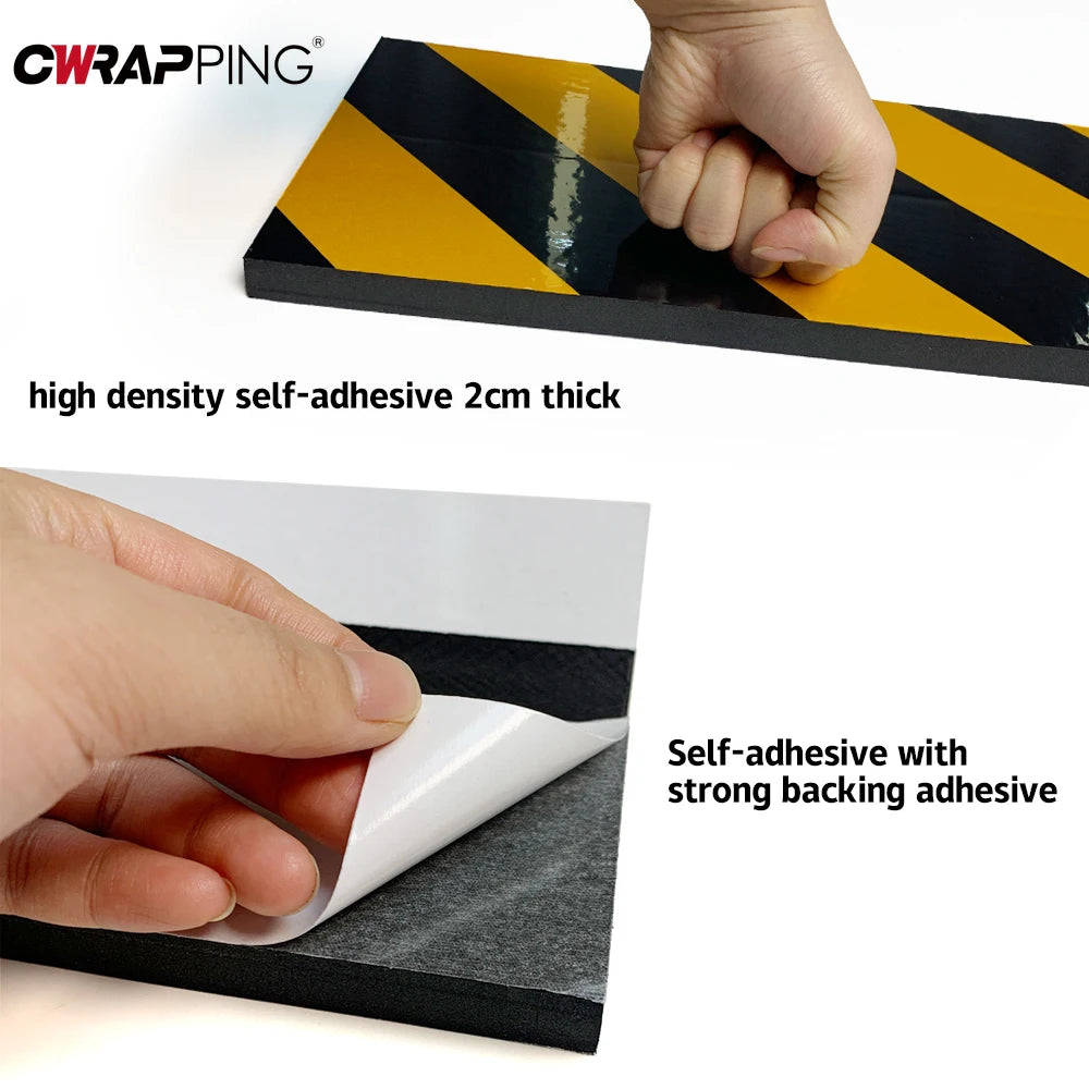 Car Door Protector Foam Edge Bumper Self-Adhesive Reflective Warning Parking DIY Safety Padding for Car Decoration Accessories