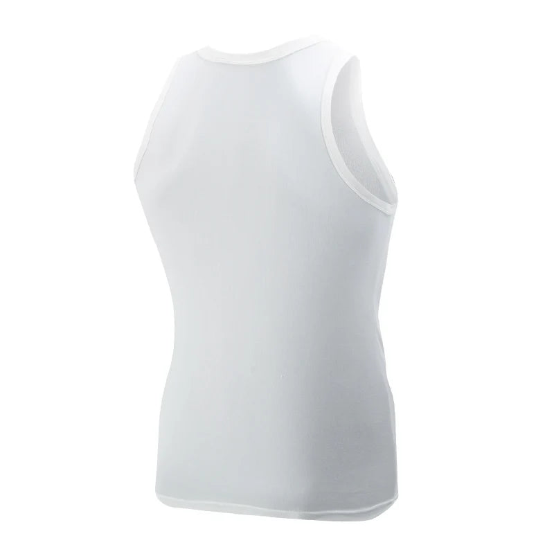 1/3 Men's Tank Top Four Seasons Black and White Solid Color Narrow Shoulder Casual Sports Fitness Comfortable Home Top Trendy