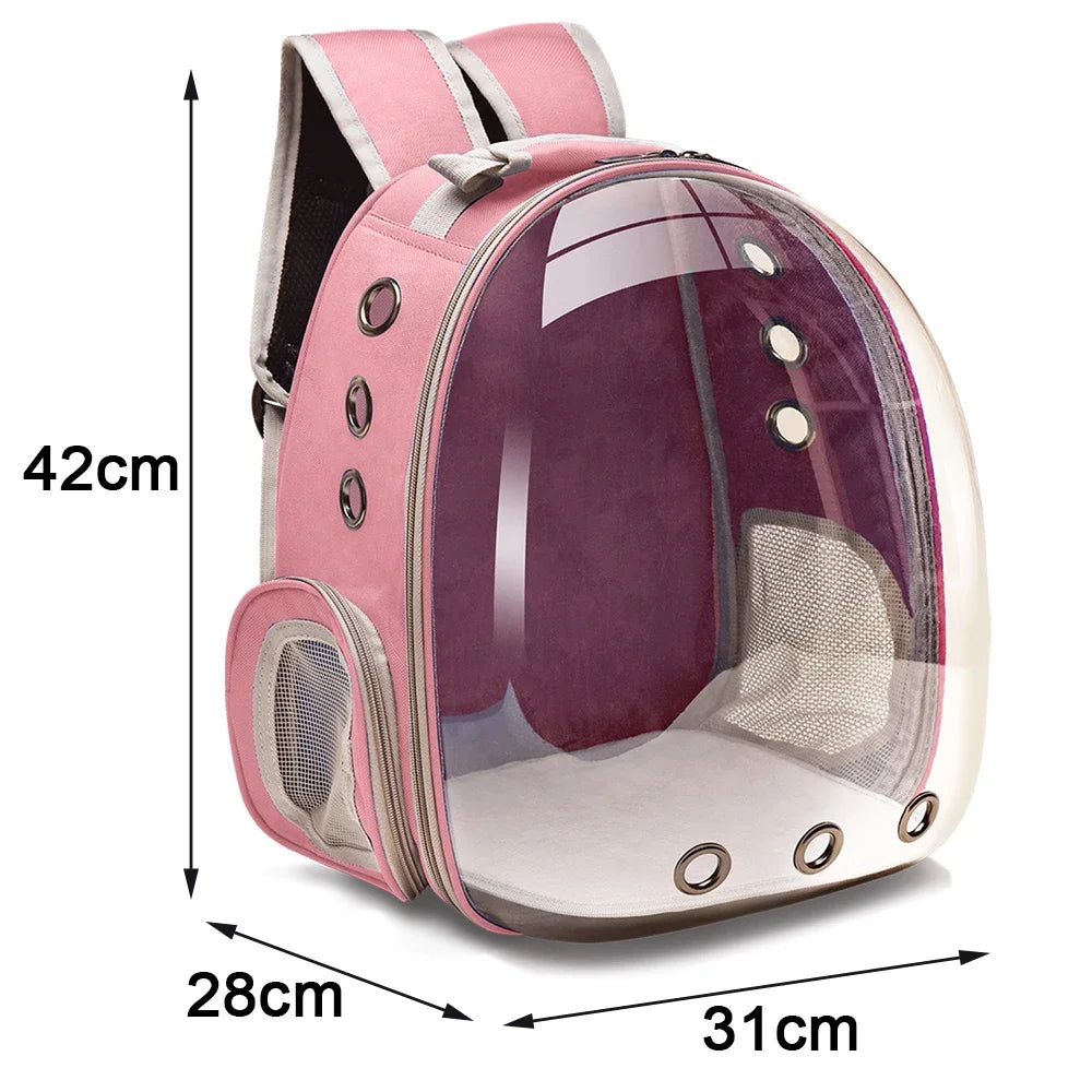 Pet Carriers Cat Carrier Bags Breathable Small Dog Cat Backpack Travel Space Capsule Cage Pet Transport Bag Carrying for Cats