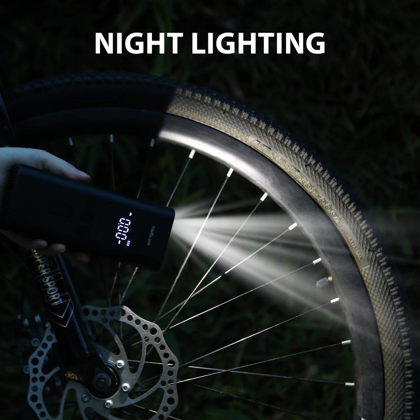 150psi Bicycle Pump Portable Wireless Digital Inflator with Schrader Presta Valve For Car Motorcycle Ball MTB Bike Accessories
