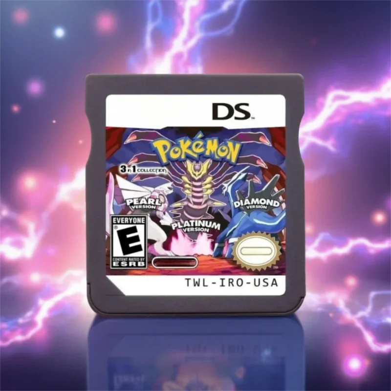 NDS Game Card ，Pokémon Games 2in1, 3in1, 4in1，SoulSilver+ HeartGold，black2 + White2，English Game Cartridge