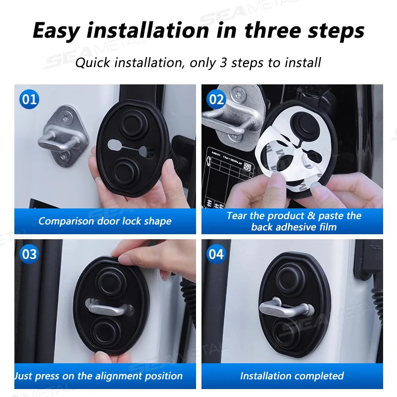 BLALION Car Door Closing Shockproof Silicone Cushion Mute Shock Absorber Protective Covers Mute Buffering Cushion Accessories