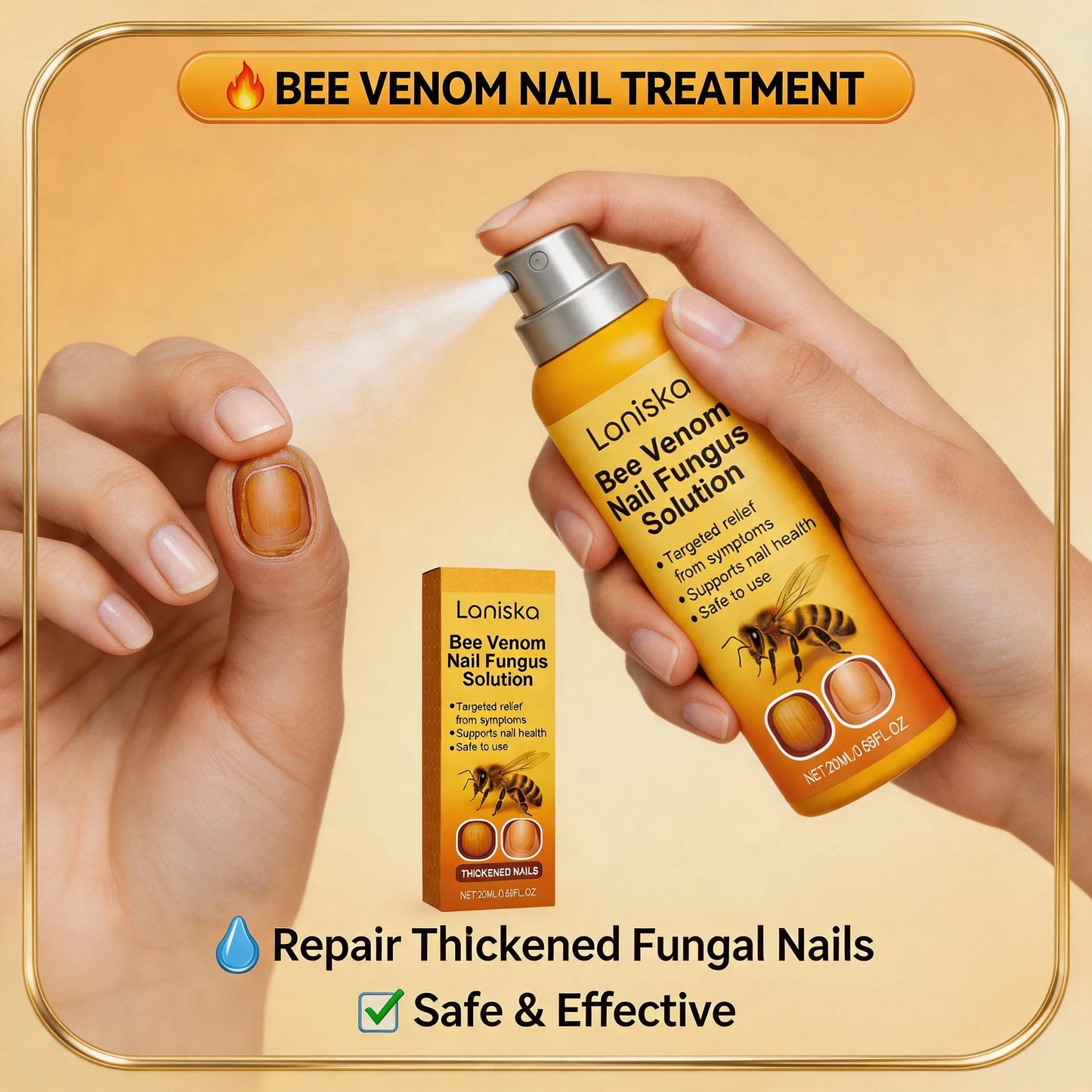 Nail Care SprayGentle daily care for hands, feet and dry nail surfaces, deeply cleanses, moisturizes and nourishes nails
