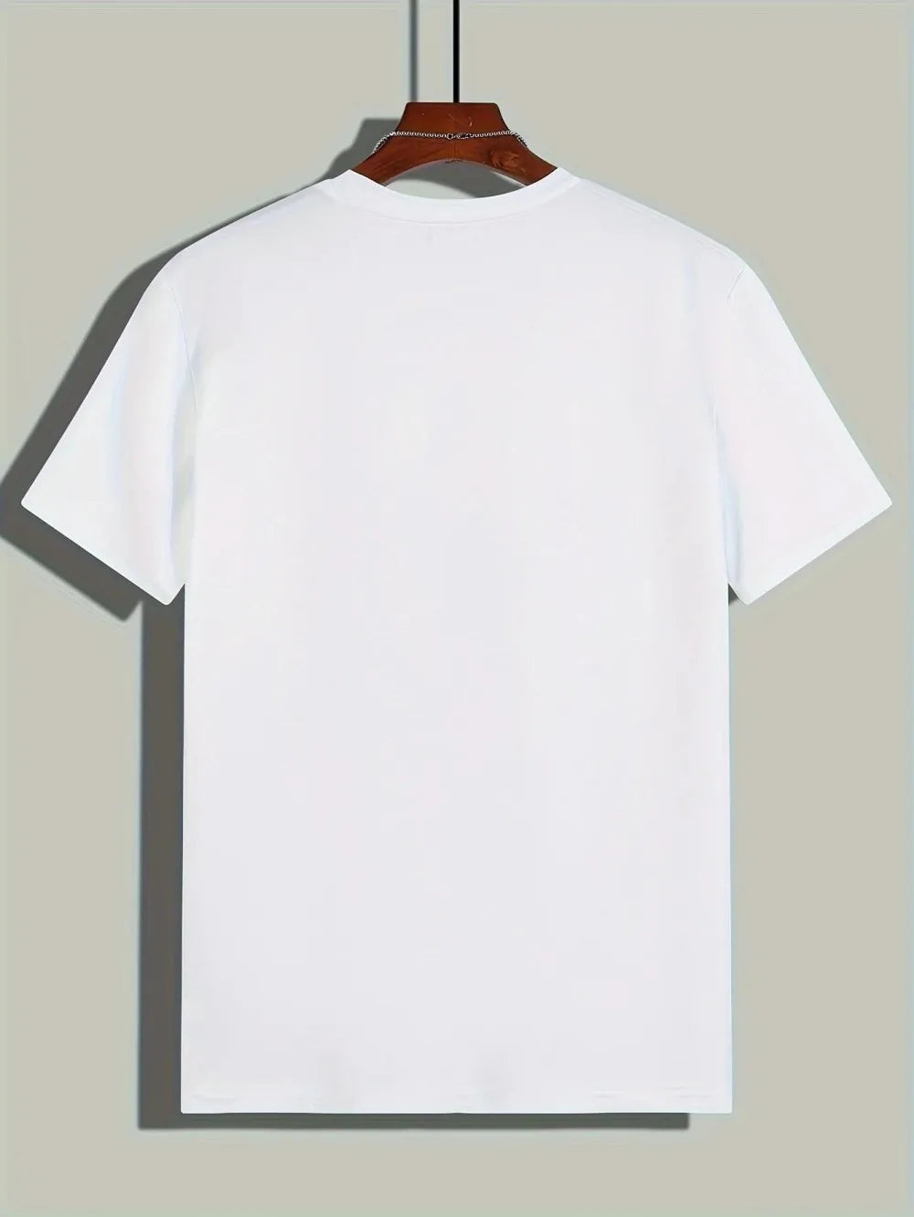 Fashionable men's summer electrocardiogram printed comfortable and breathable round neck T-shirt outdoor casual top