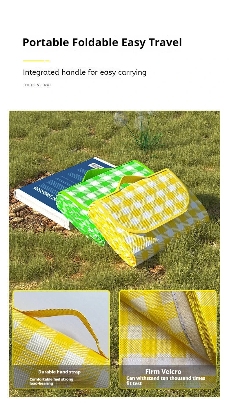 Outdoor Picnic Mat Waterproof Moisture-Proof Camping Ground Mat Thickened Picnic Blanket for Outdoor Activities and Grass Land