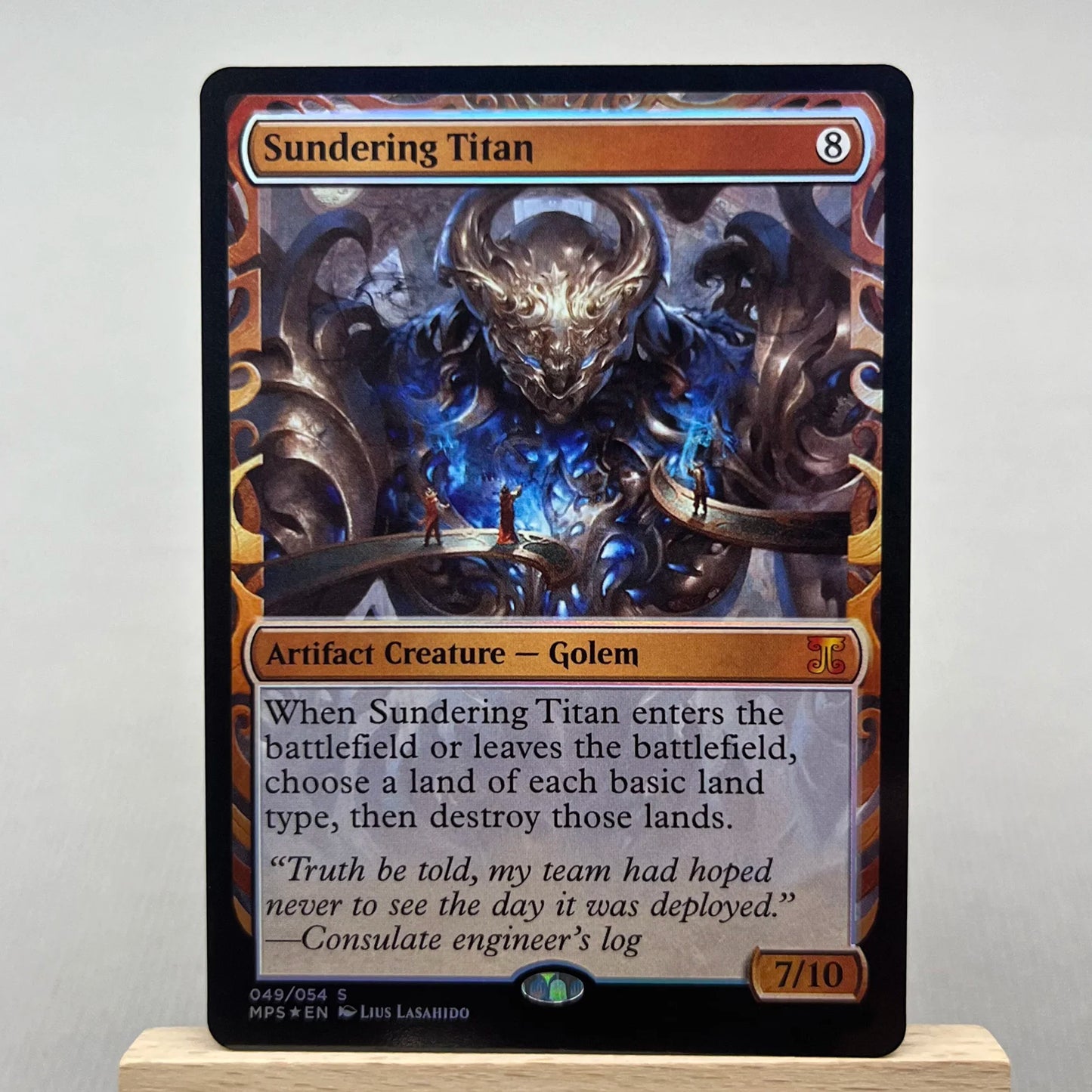 MPS FOIL2-02 TCG Cards for Home Play magical Proxy Sol Ring Lotus Petal the Oblivion Stone Extraplanar Lens Noxious gather